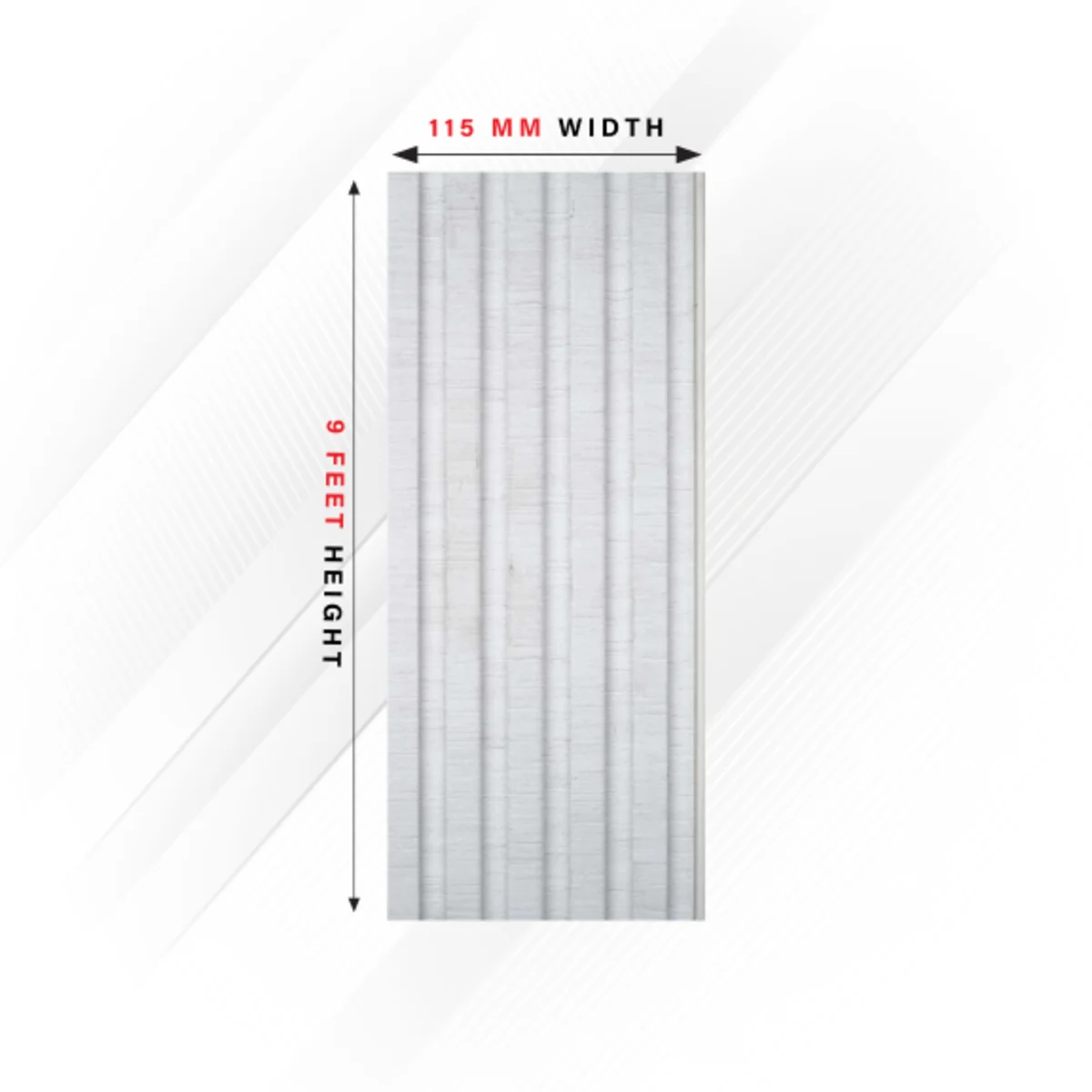 Ciscon PVC Wall Panel Louvers Panel/Planks 9 Feet * 4.5 Inch - CC 9101