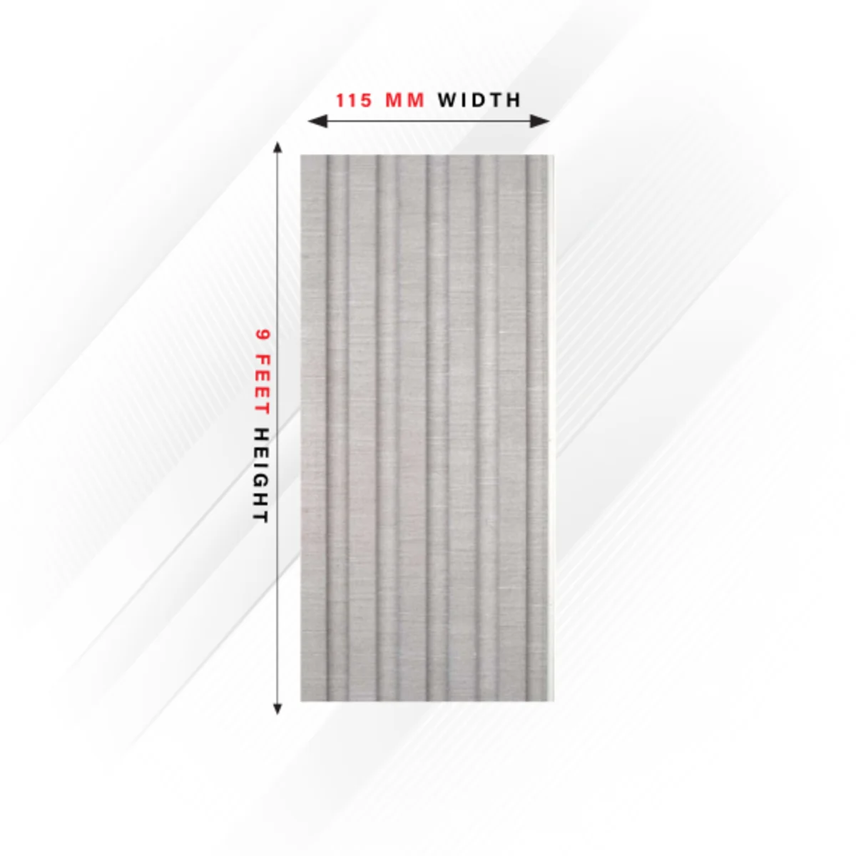 Ciscon PVC Wall Panel Louvers Panel/Planks 9 Feet * 4.5 Inch - CC 9102