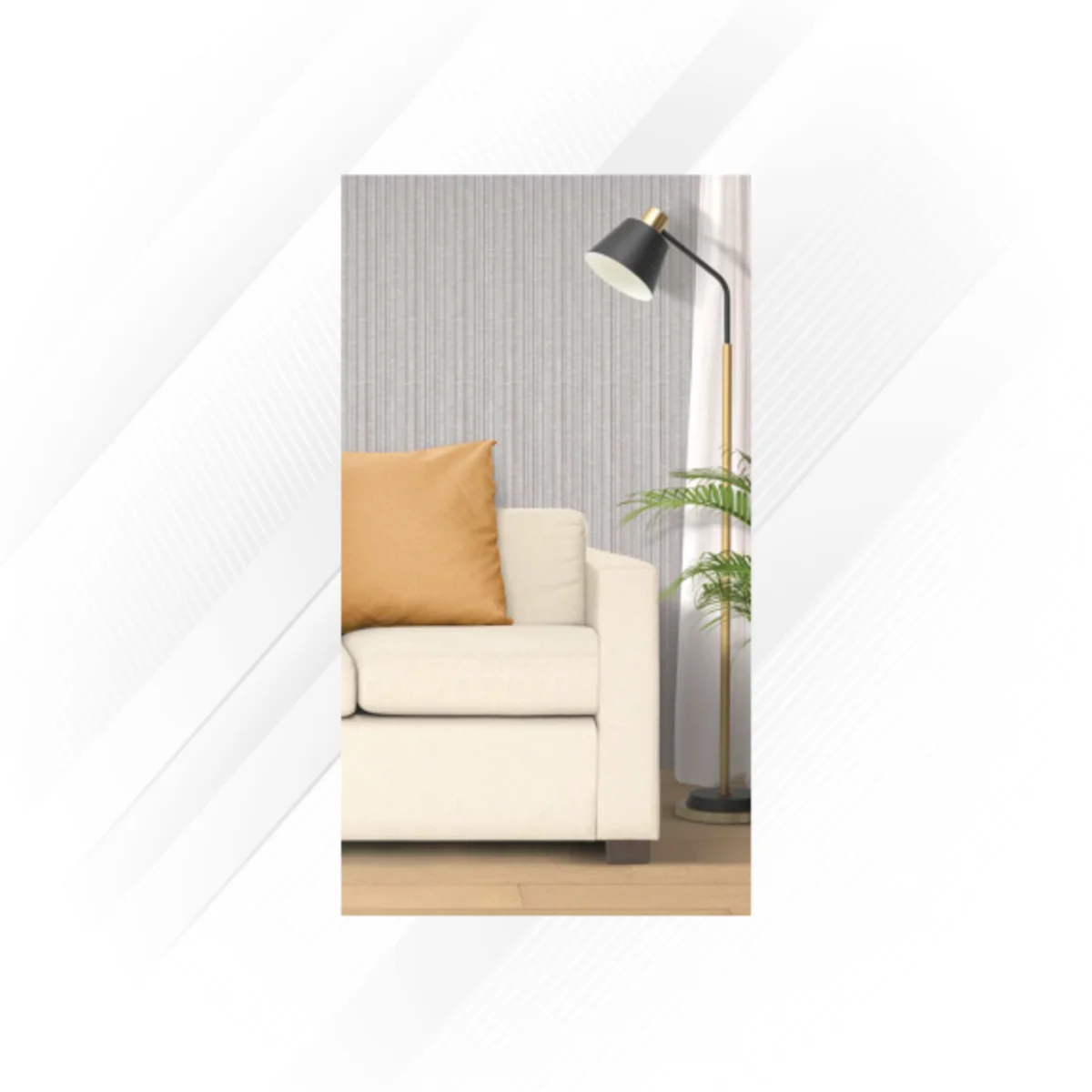 Ciscon PVC Wall Panel Louvers Panel/Planks 9 Feet * 4.5 Inch - CC 9102