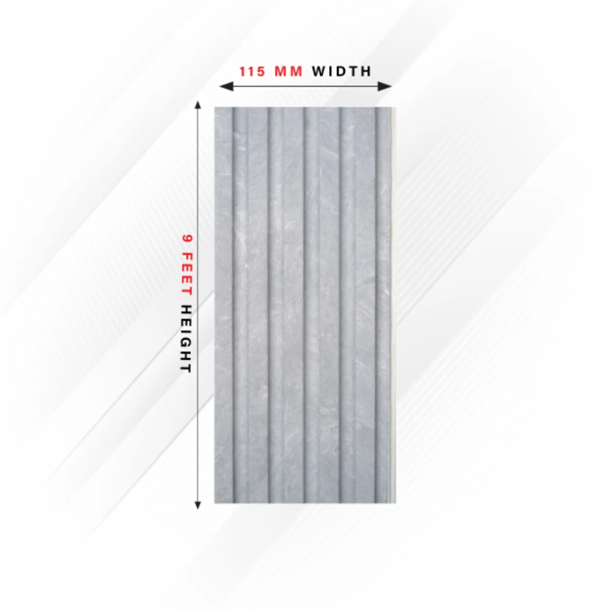 Ciscon PVC Wall Panel Louvers Panel/Planks 9 Feet * 4.5 Inch - CC 9104