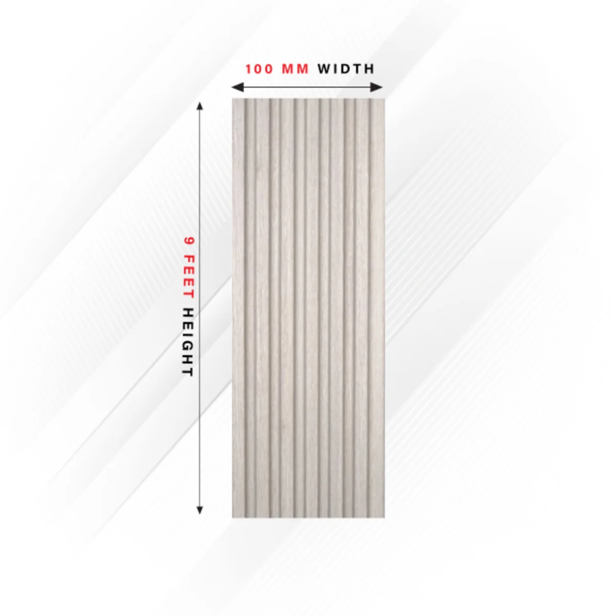 Ciscon PVC Wall Panel Louvers Panel/Planks 9 Feet * 4 Inch - CC 9111