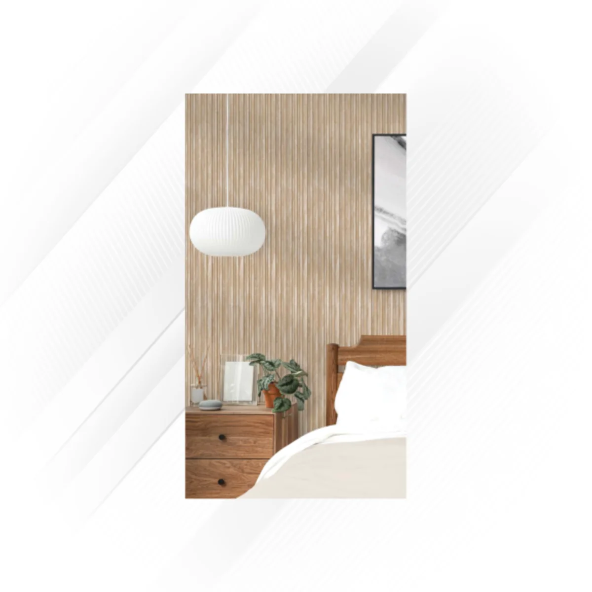 Ciscon PVC Wall Panel Louvers Panel/Planks 9 Feet * 4 Inch - CC 9113