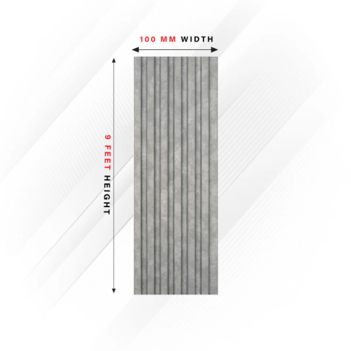 Ciscon PVC Wall Panel Louvers Panel/Planks 9 Feet * 4 Inch - CC 9114
