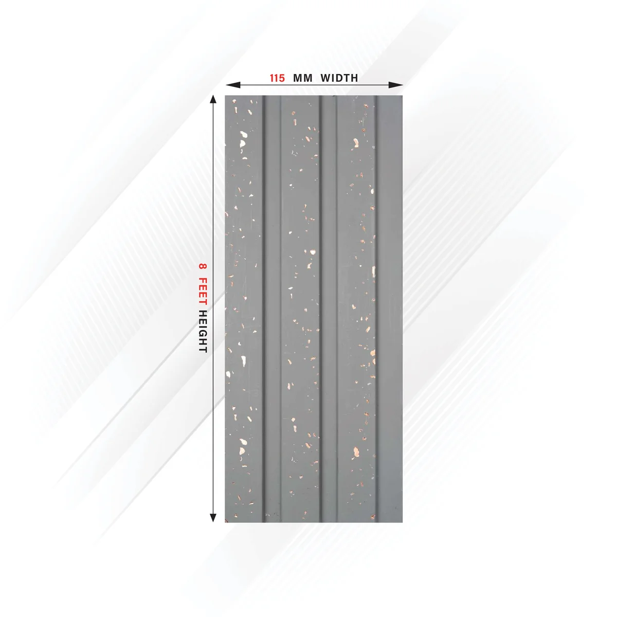 Ciscon PVC Wall Panel Louvers Panel/Planks 8 Feet * 4.5 Inch - CC 352 PR