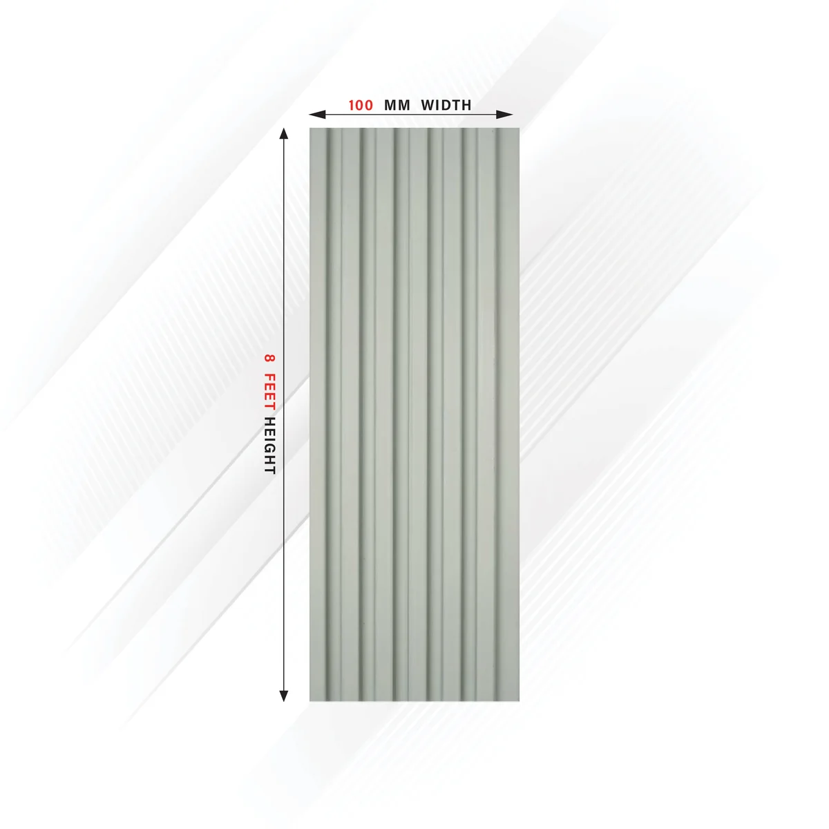 Ciscon PVC Wall Panel Louvers Panel/Planks 8 Feet * 4 Inch - CC 5251