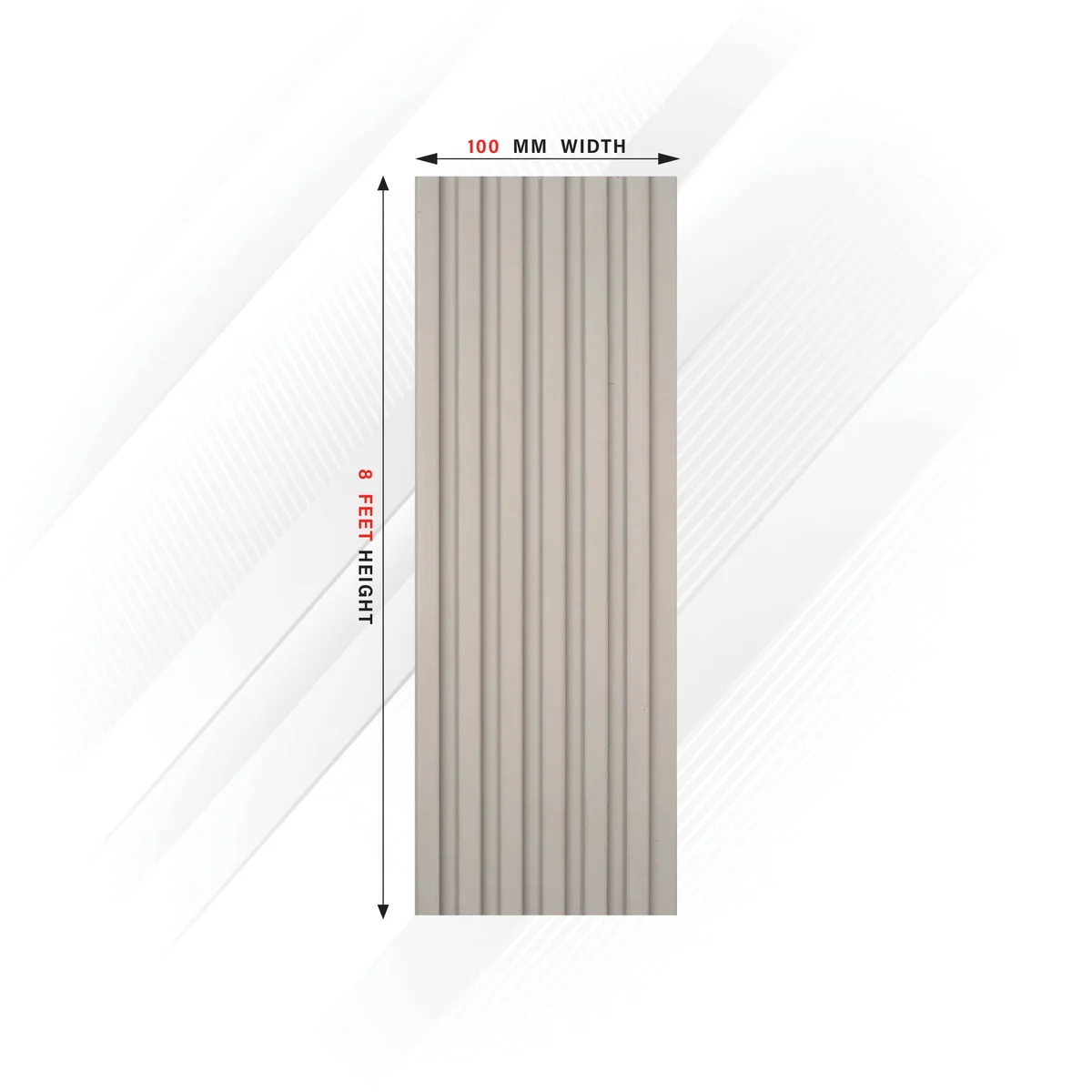 Ciscon PVC Wall Panel Louvers Panel/Planks 8 Feet * 4 Inch - CC 5253