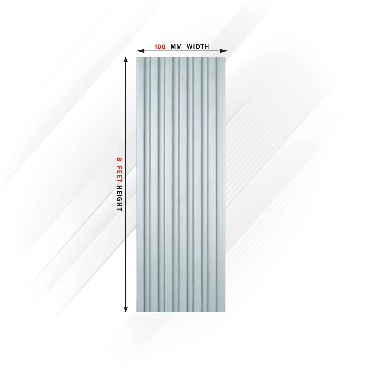 Ciscon PVC Wall Panel Louvers Panel/Planks 8 Feet * 4 Inch - CC 5255