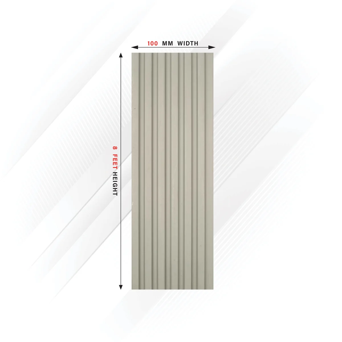 Ciscon PVC Wall Panel Louvers Panel/Planks 8 Feet * 4 Inch - CC 5256