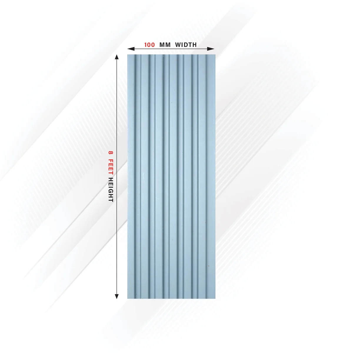 Ciscon PVC Wall Panel Louvers Panel/Planks 8 Feet * 4 Inch - CC 5257