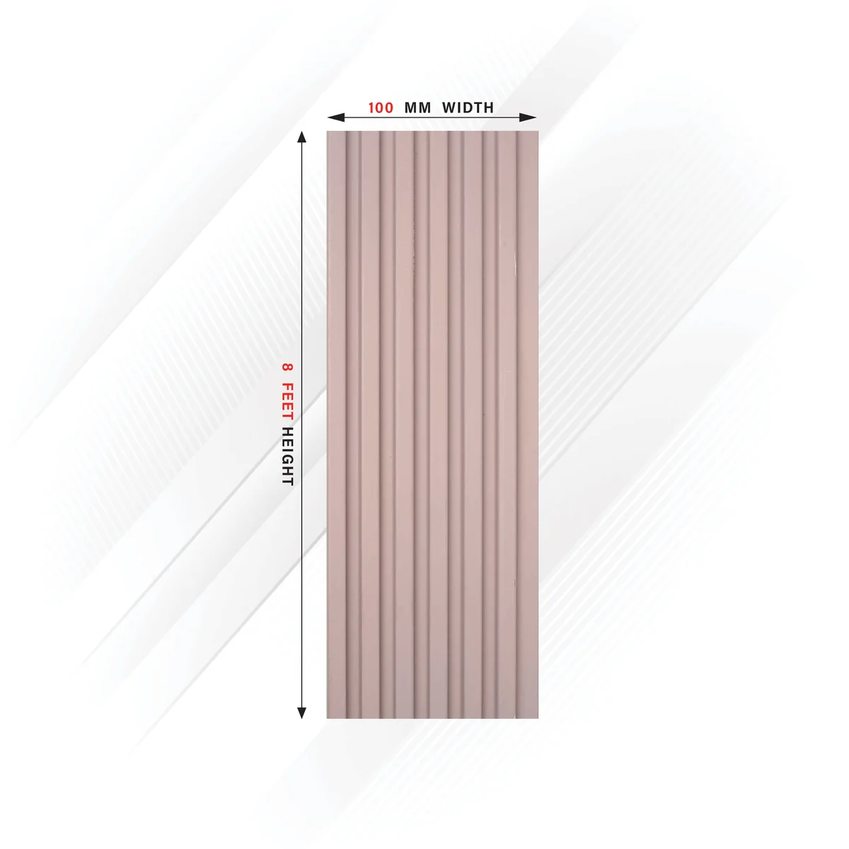 Ciscon PVC Wall Panel Louvers Panel/Planks 8 Feet * 4 Inch - CC 5258