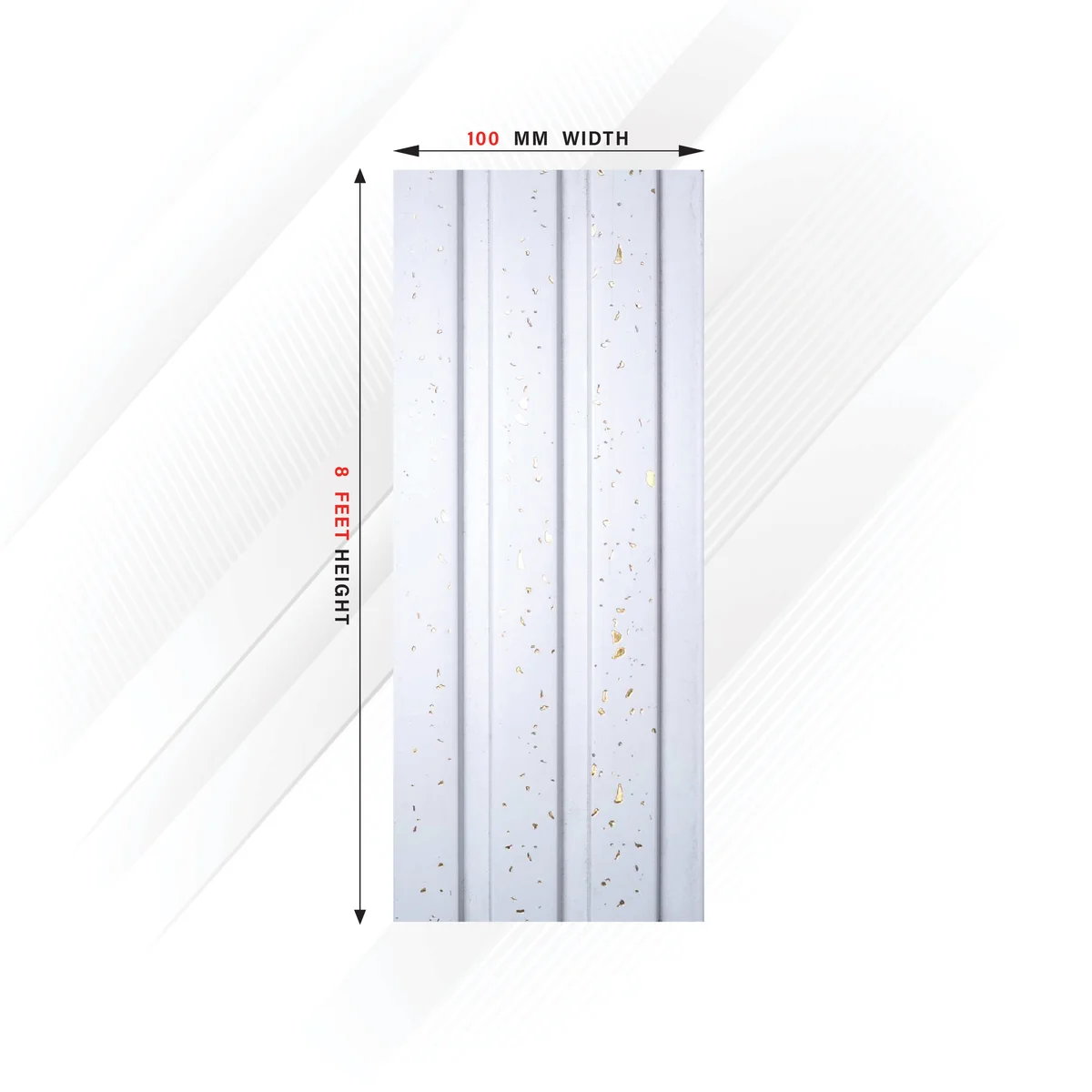 Ciscon PVC Wall Panel Louvers Panel/Planks 8 Feet * 4 Inch - CC 6000