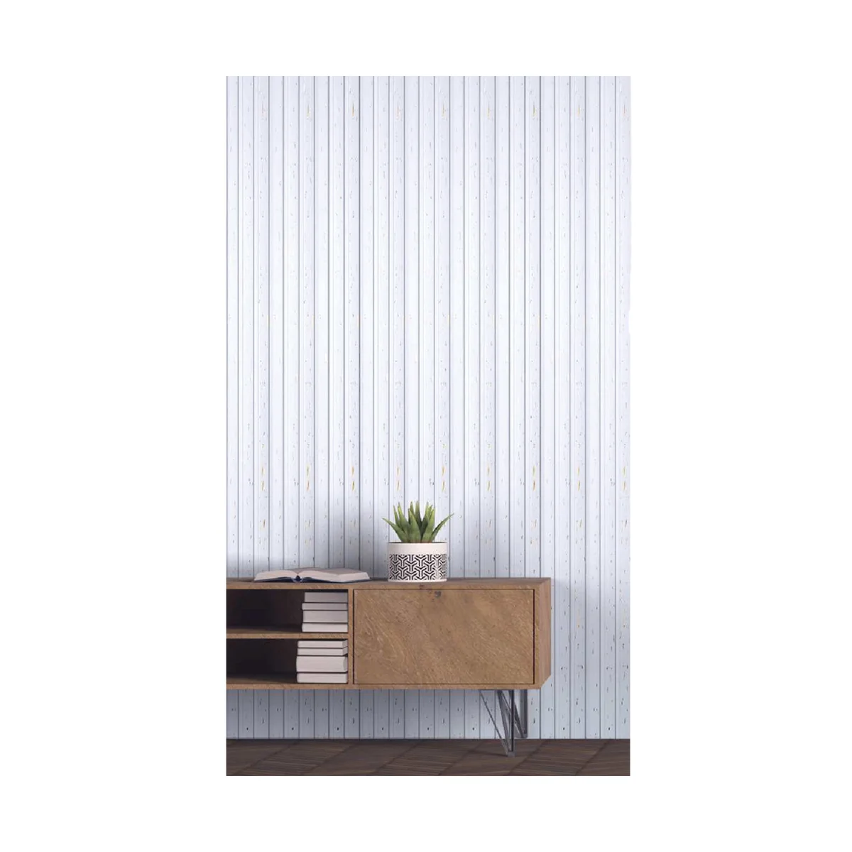 Ciscon PVC Wall Panel Louvers Panel/Planks 8 Feet * 4 Inch - CC 6000