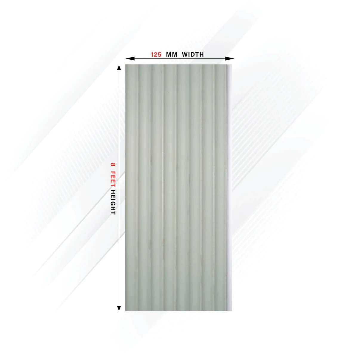 Ciscon PVC Wall Panel Louvers Panel/Planks 8 Feet * 5 Inch - CC 6451