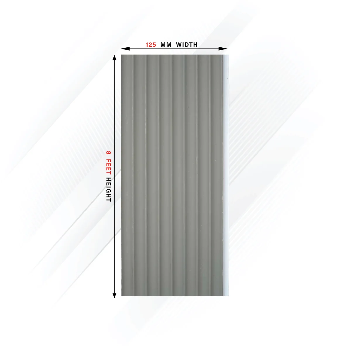 Ciscon PVC Wall Panel Louvers Panel/Planks 8 Feet * 5 Inch - CC 6452