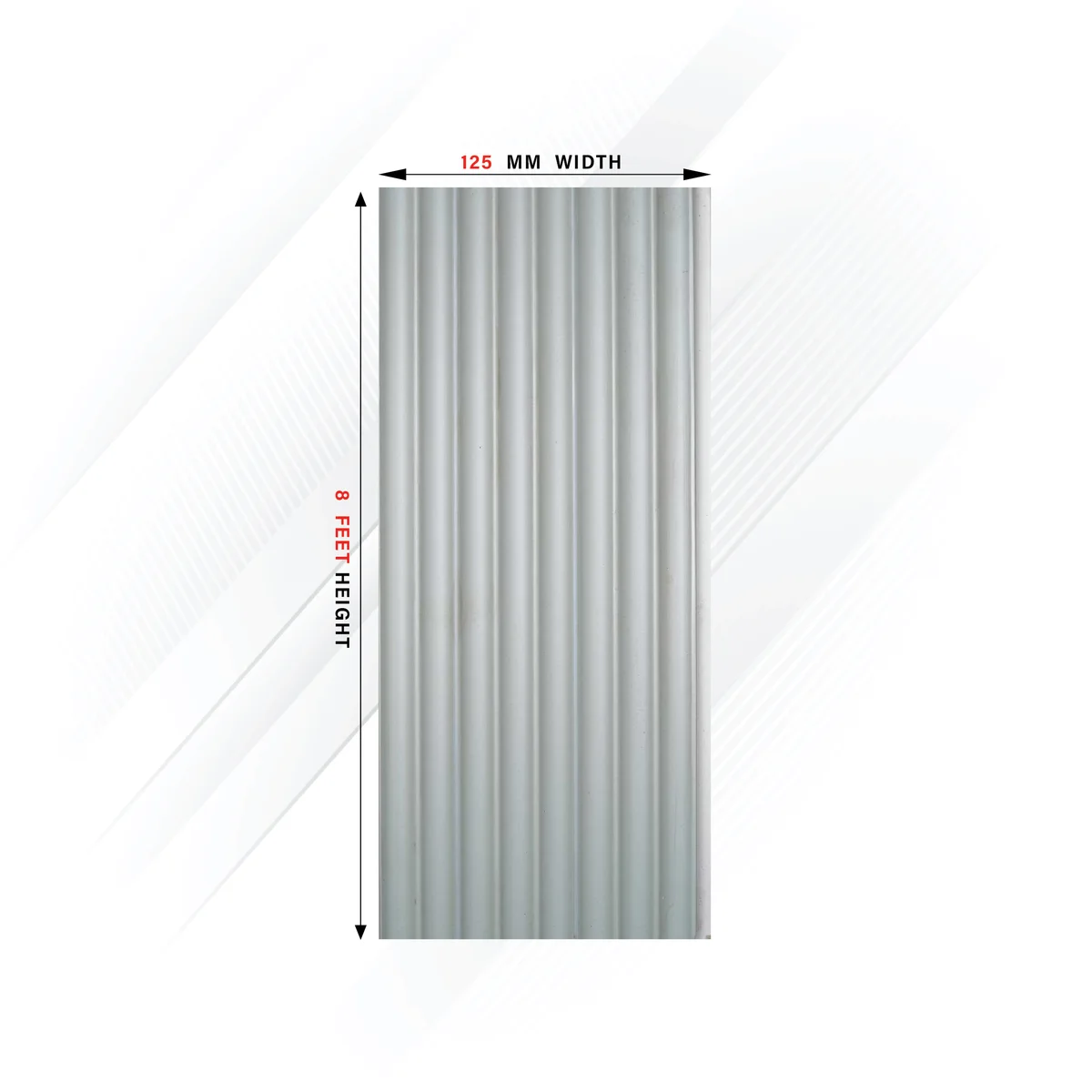 Ciscon PVC Wall Panel Louvers Panel/Planks 8 Feet * 5 Inch - CC 6455