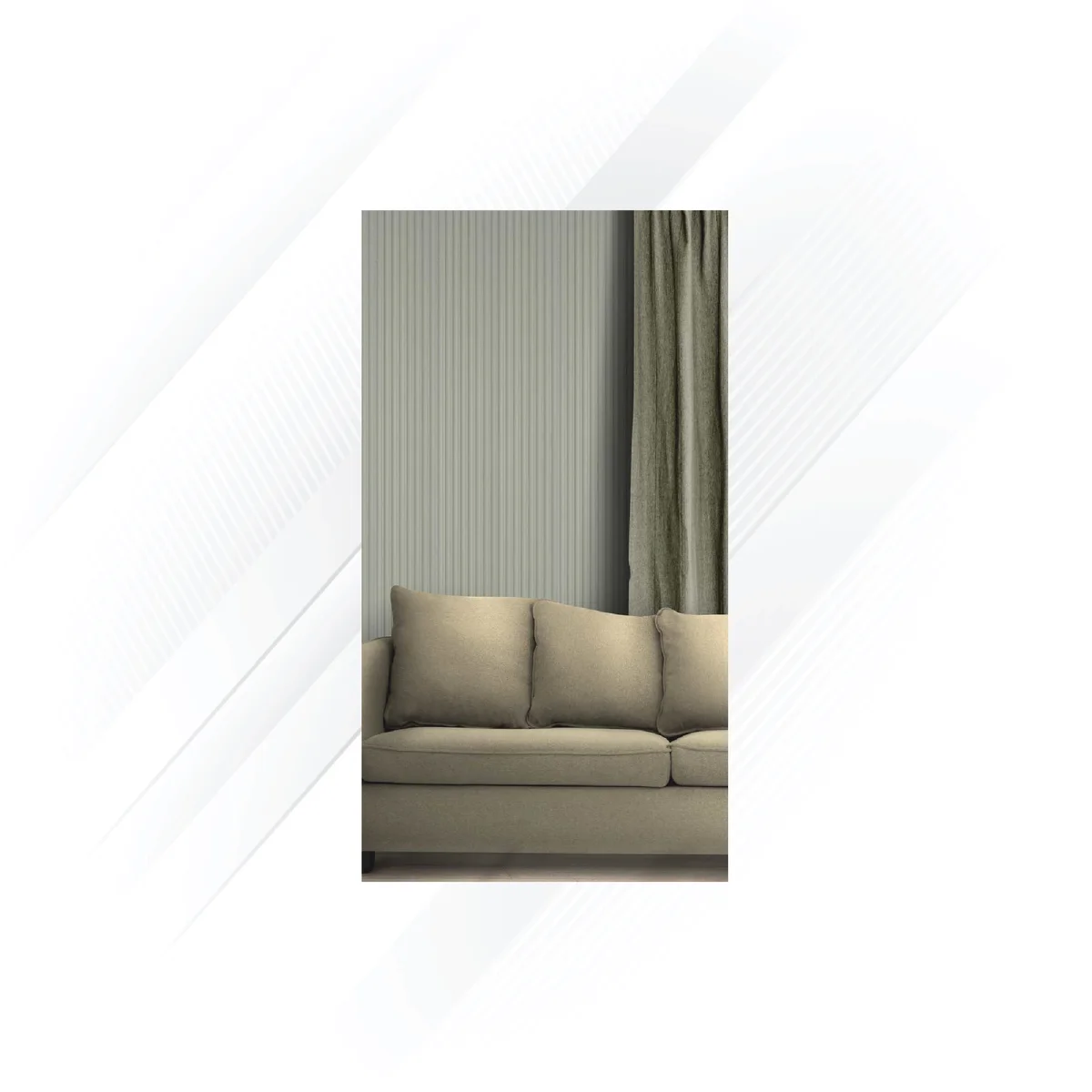 Ciscon PVC Wall Panel Louvers Panel/Planks 8 Feet * 5 Inch - CC 6456