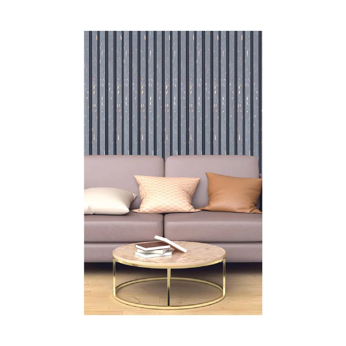Ciscon PVC Wall Panel Louvers Panel/Planks 8 Feet * 5 Inch - CC 7008