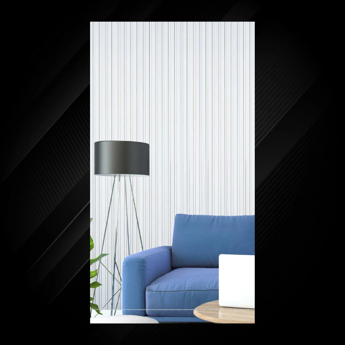 Ciscon PVC Wall Panel Louvers Panel/Planks 8 Feet * 4.5 Inch - CC 104 PR