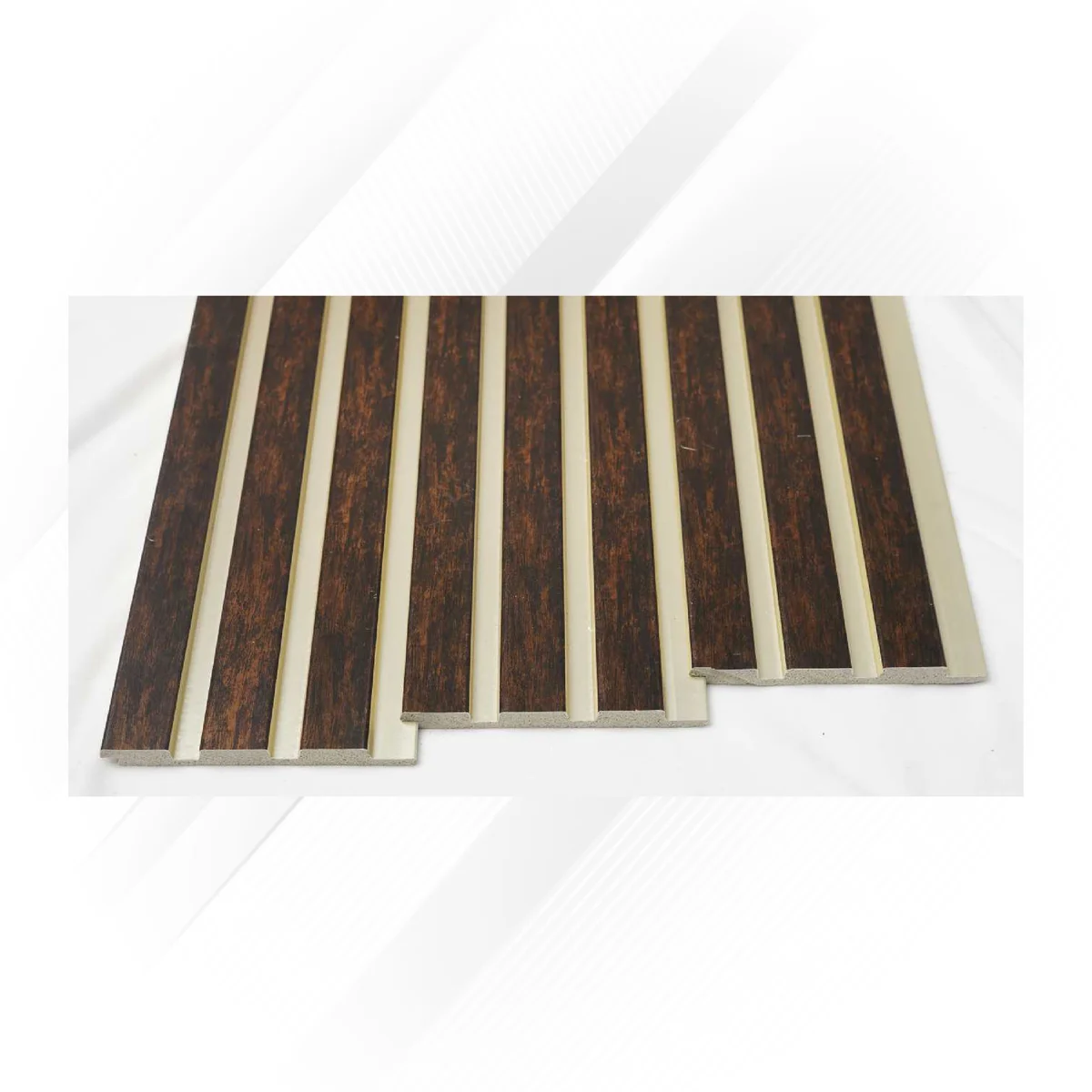 Ciscon PVC Wall Panel Louvers Panel/Planks 8 Feet * 4.5 Inch - CC 107 PR