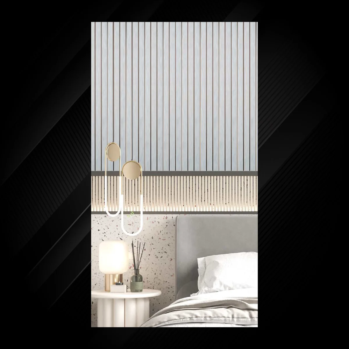 Ciscon PVC Wall Panel Louvers Panel/Planks 8 Feet * 5 Inch - CC 108 PR