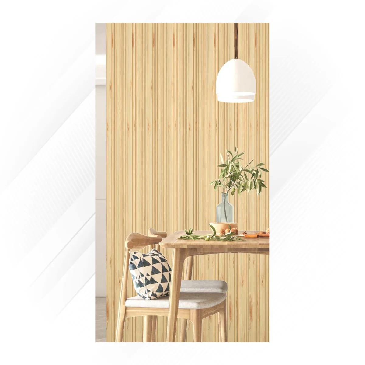 Ciscon PVC Wall Panel Louvers Panel/Planks 8 Feet * 5 Inch - CC 109 PR
