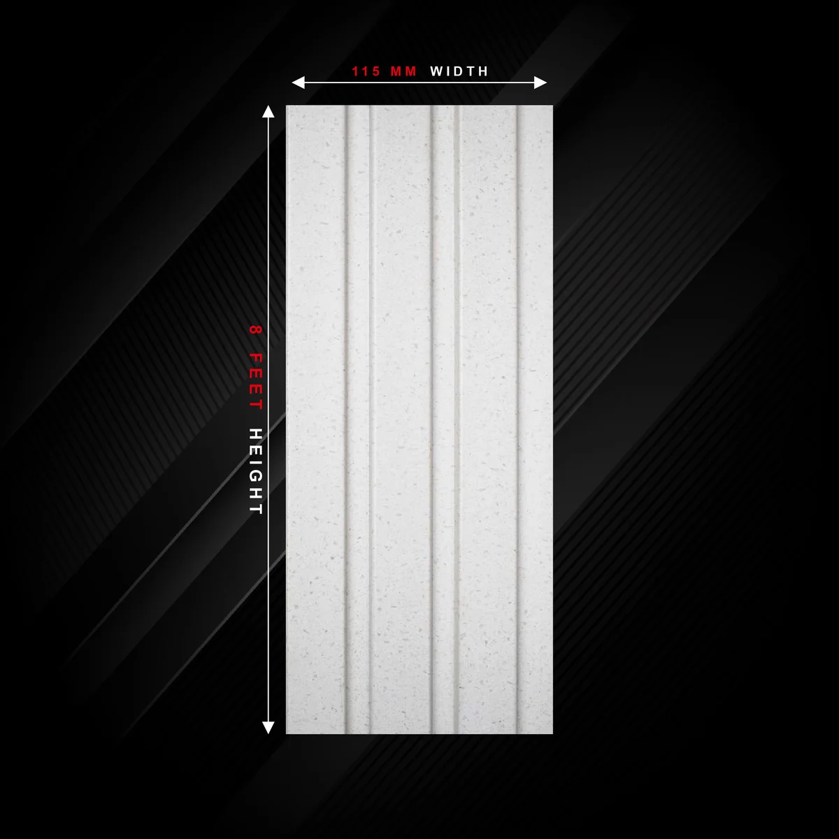 Ciscon PVC Wall Panel Louvers Panel/Planks 8 Feet * 4.5 Inch - CC 6004