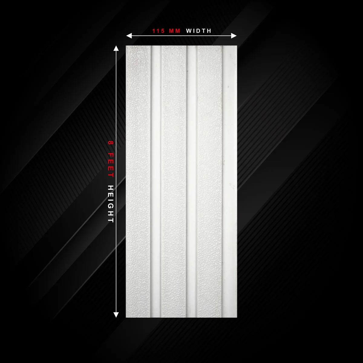 Ciscon PVC Wall Panel Louvers Panel/Planks 8 Feet * 4.5 Inch - CC 111 PR