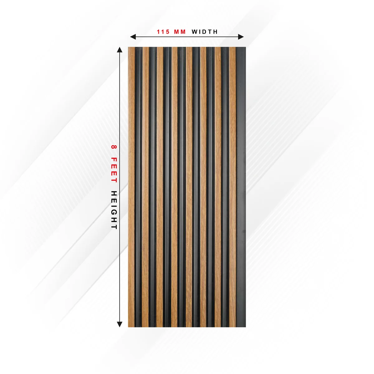Ciscon PVC Wall Panel Louvers Panel/Planks 8 Feet * 4.5 Inch - CC 6005