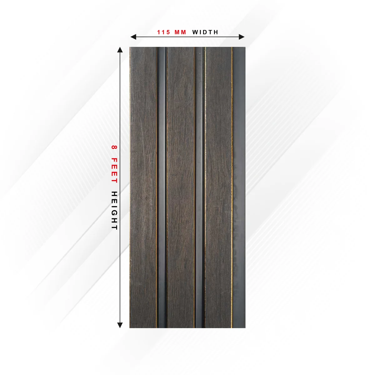 Ciscon PVC Wall Panel Louvers Panel/Planks 8 Feet * 4.5 Inch - CC 203 PR