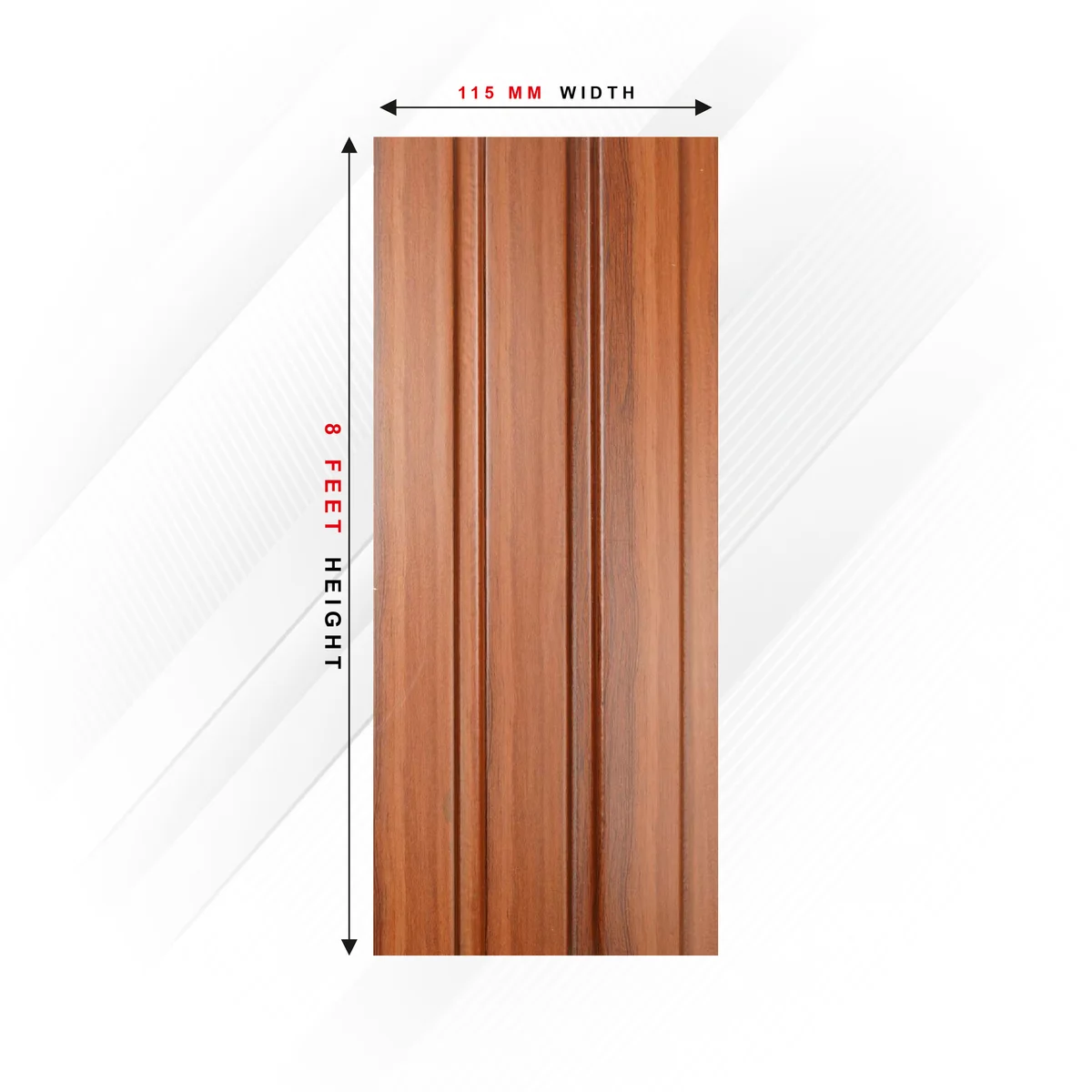 Ciscon PVC Wall Panel Louvers Panel/Planks 8 Feet * 4.5 Inch - CC 6009