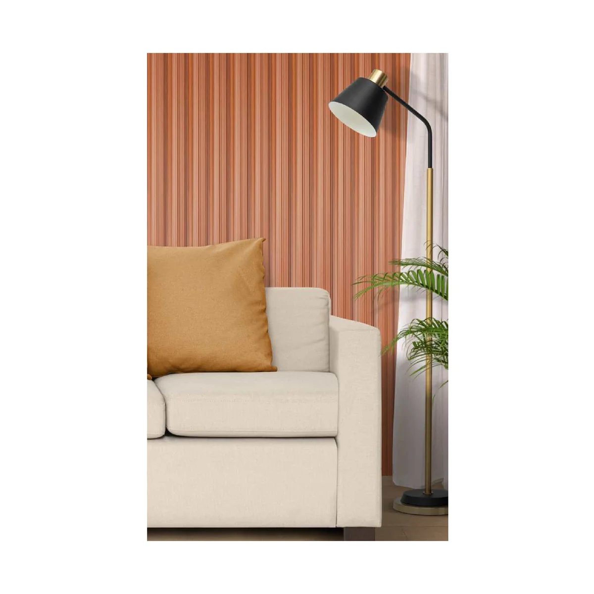 Ciscon PVC Wall Panel Louvers Panel/Planks 8 Feet * 4.5 Inch - CC 6009