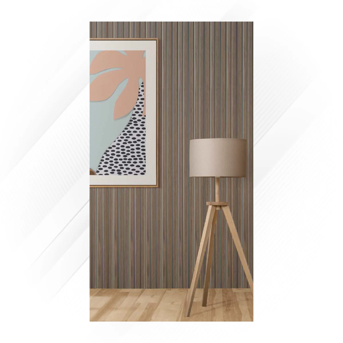 Ciscon PVC Wall Panel Louvers Panel/Planks 8 Feet * 4.5 Inch - CC 214 PR