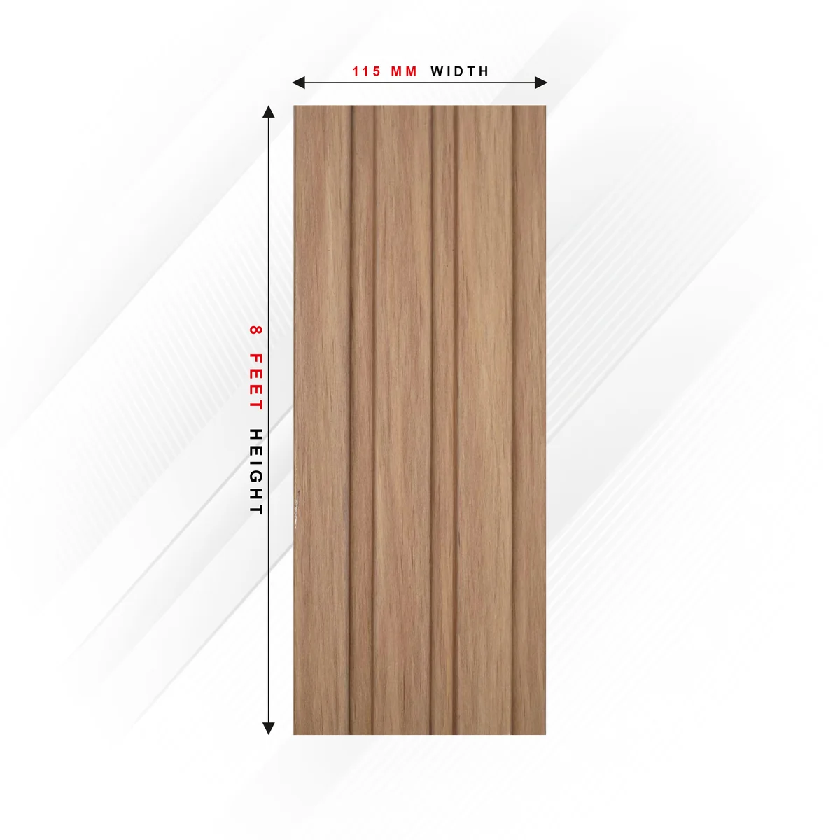 Ciscon PVC Wall Panel Louvers Panel/Planks 8 Feet * 4.5 Inch - CC 6011
