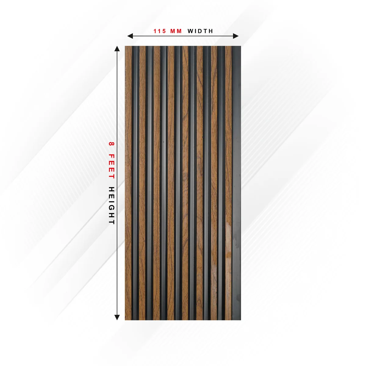 Ciscon PVC Wall Panel Louvers Panel/Planks 8 Feet * 4.5 Inch - CC 6022