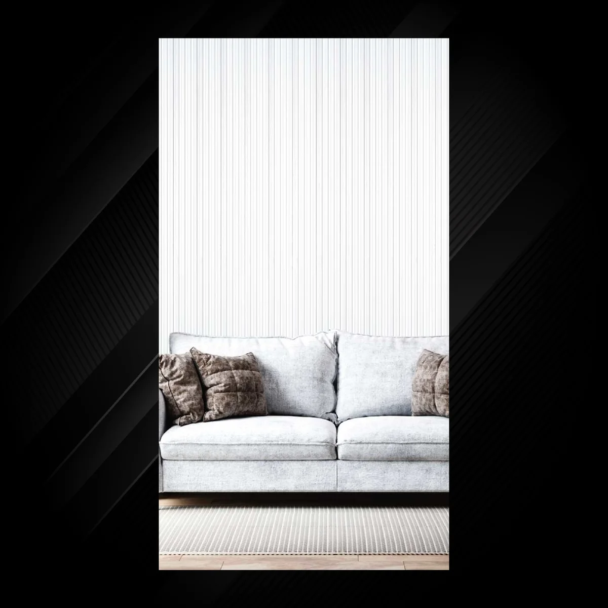 Ciscon PVC Wall Panel Louvers Panel/Planks 8 Feet * 4 Inch - CC 5001