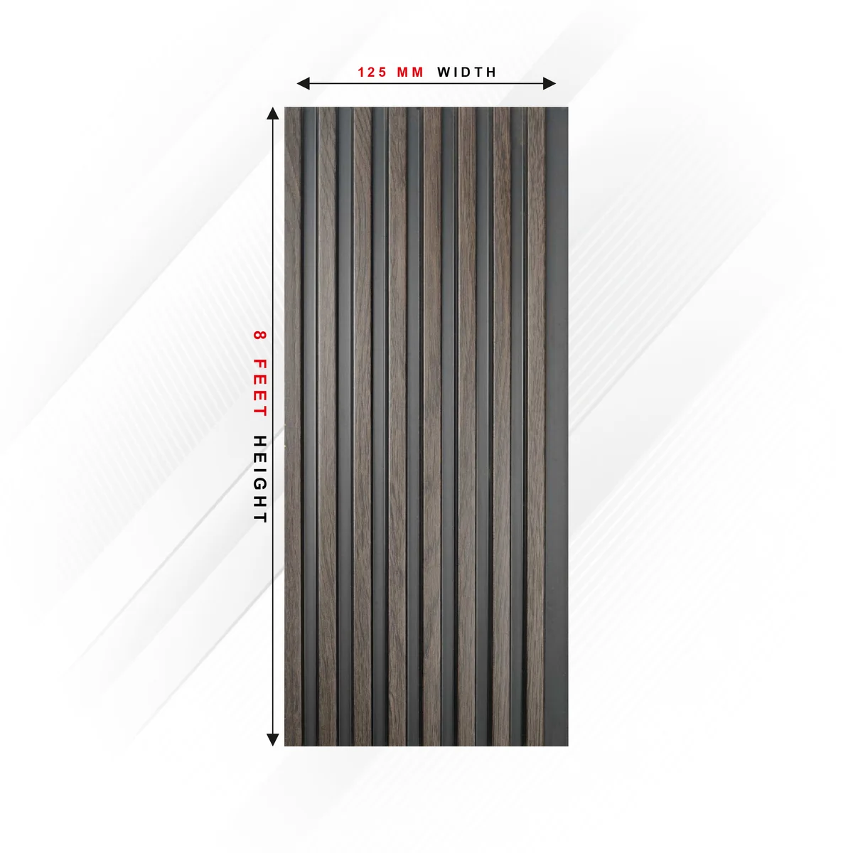Ciscon PVC Wall Panel Louvers Panel/Planks 8 Feet * 5 Inch - CC 6024