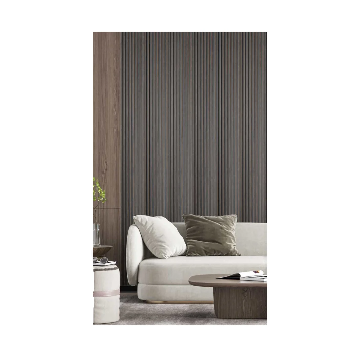 Ciscon PVC Wall Panel Louvers Panel/Planks 8 Feet * 5 Inch - CC 6024