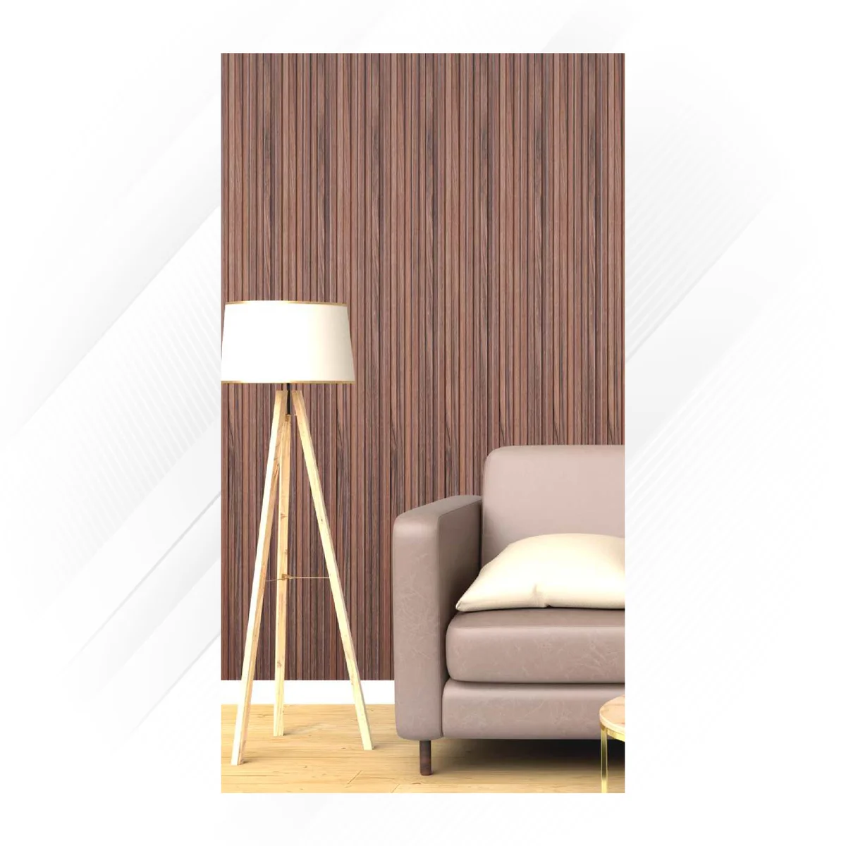 Ciscon PVC Wall Panel Louvers Panel/Planks 8 Feet * 4 Inch - CC 5005