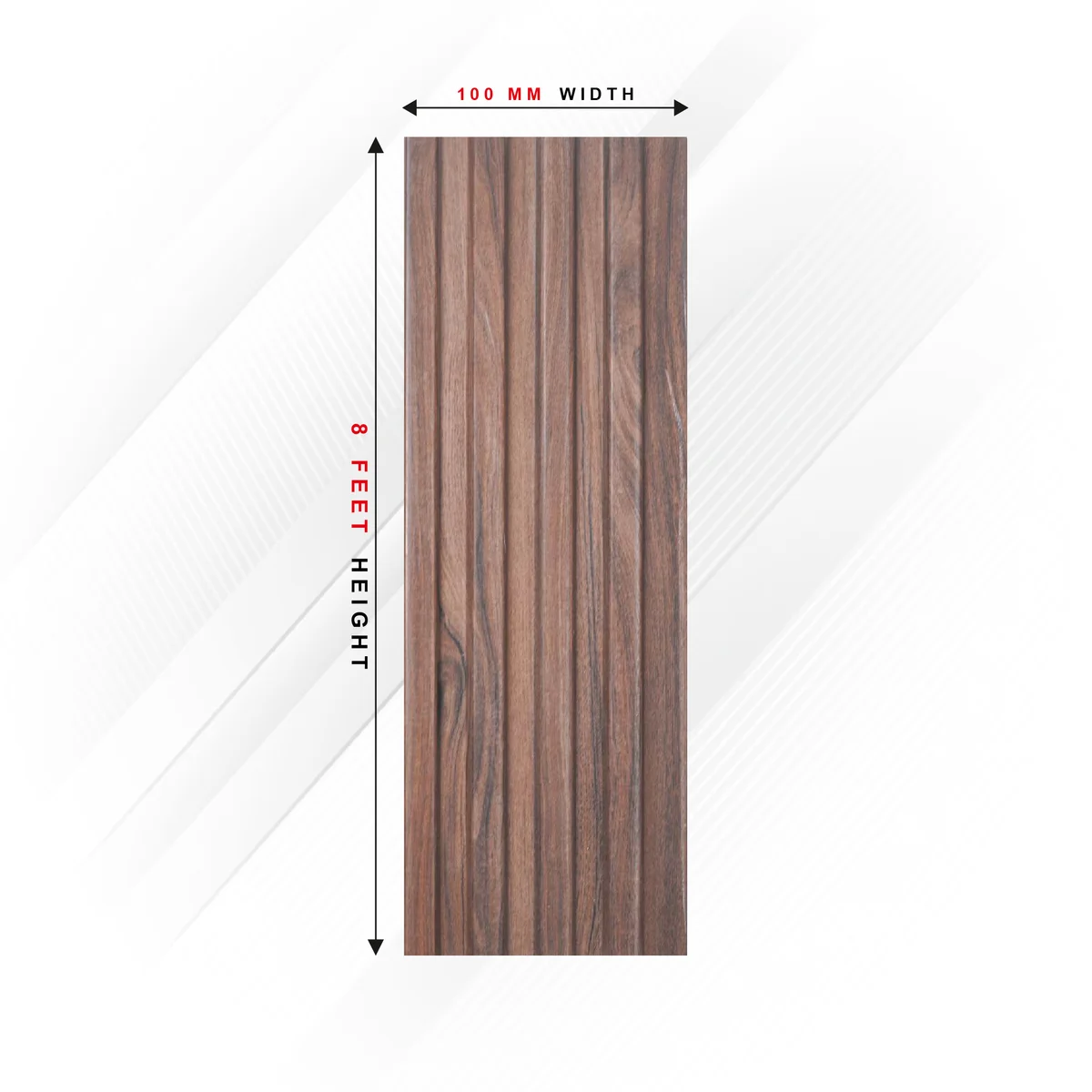 Ciscon PVC Wall Panel Louvers Panel/Planks 8 Feet * 4 Inch - CC 5005