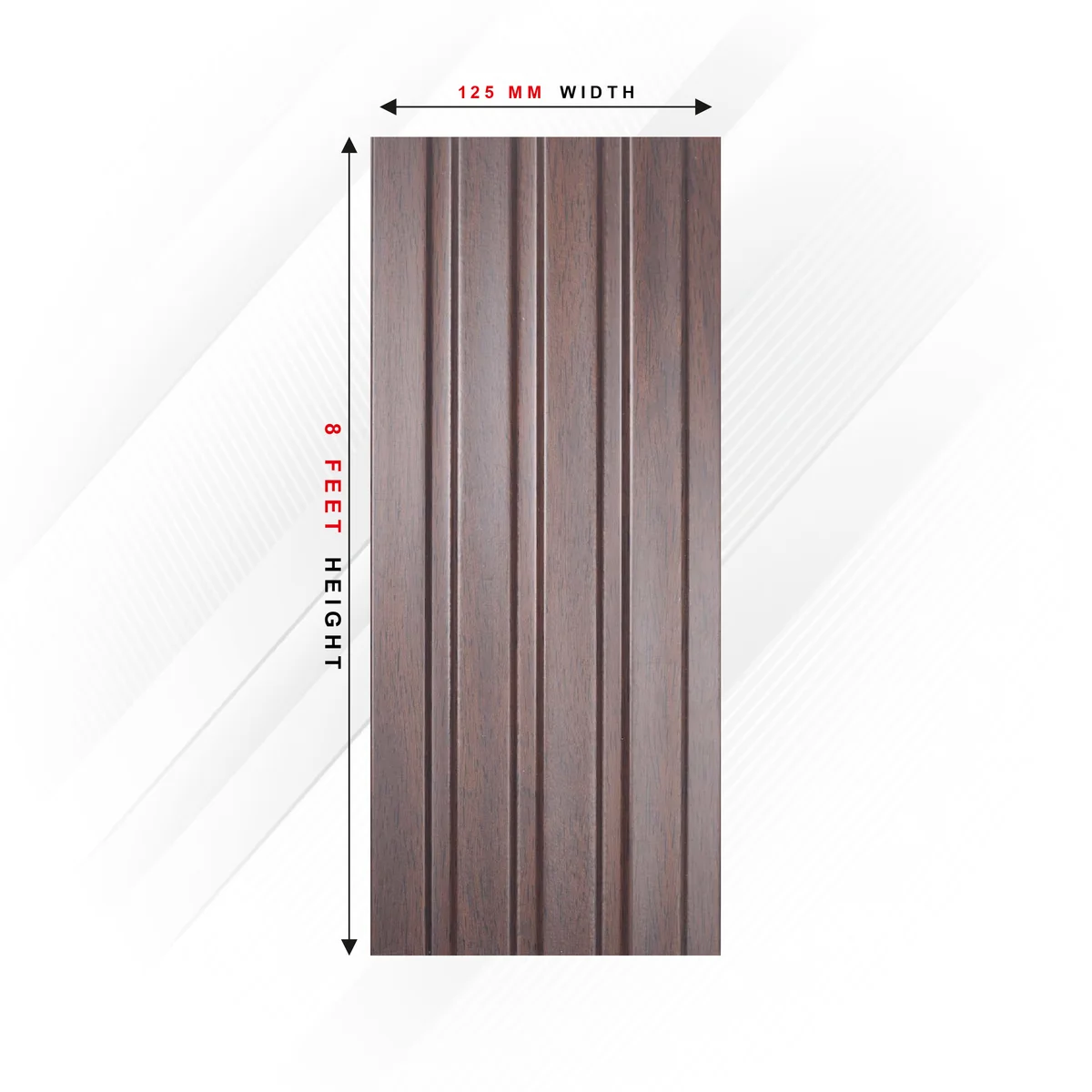 Ciscon PVC Wall Panel Louvers Panel/Planks 8 Feet * 5 Inch - CC 6106