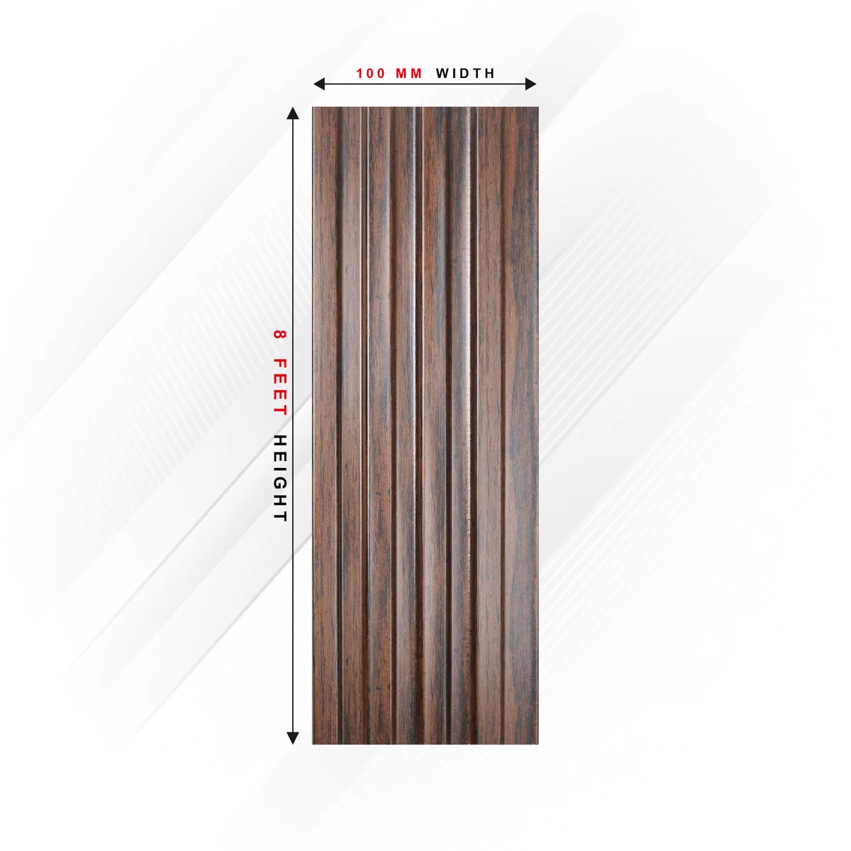Ciscon PVC Wall Panel Louvers Panel/Planks 8 Feet * 4 Inch - CC 5006