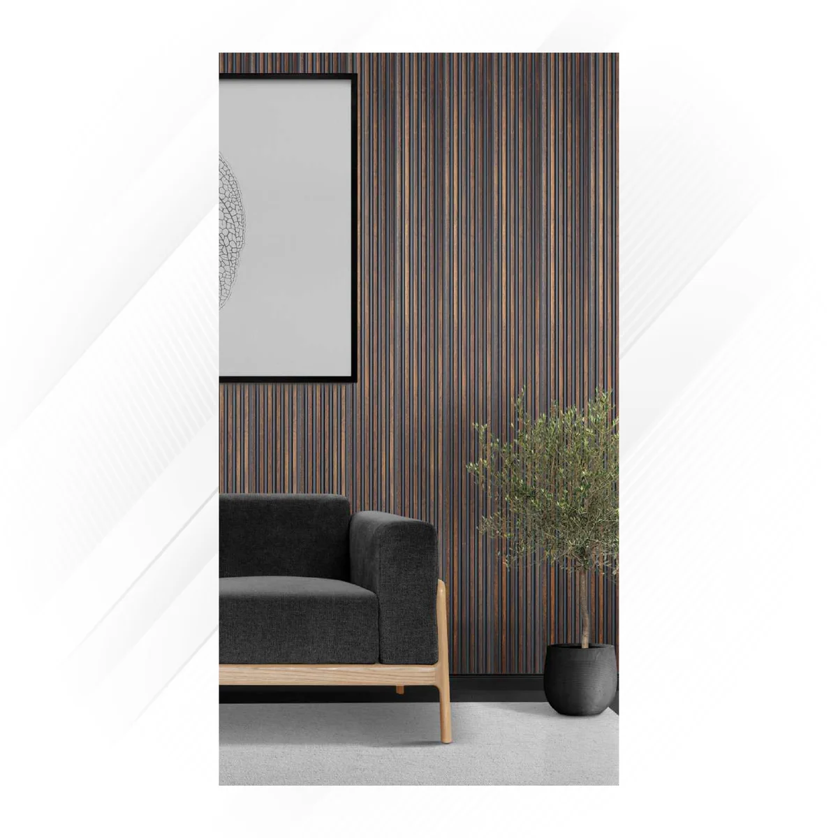 Ciscon PVC Wall Panel Louvers Panel/Planks 8 Feet * 4 Inch - CC 5007