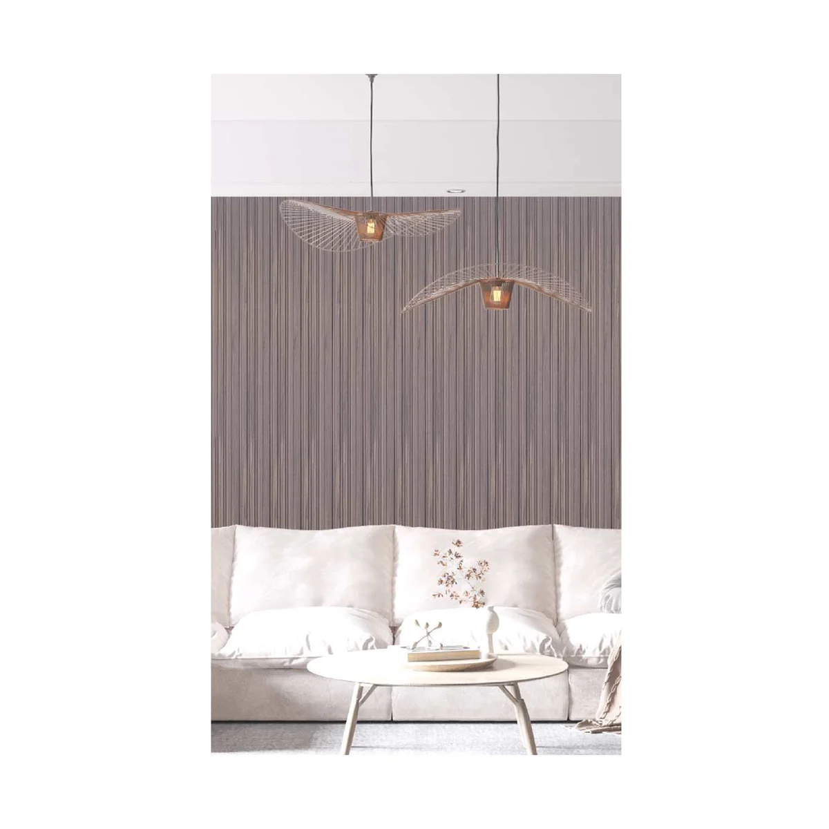 Ciscon PVC Wall Panel Louvers Panel/Planks 8 Feet * 5 Inch - CC 6107