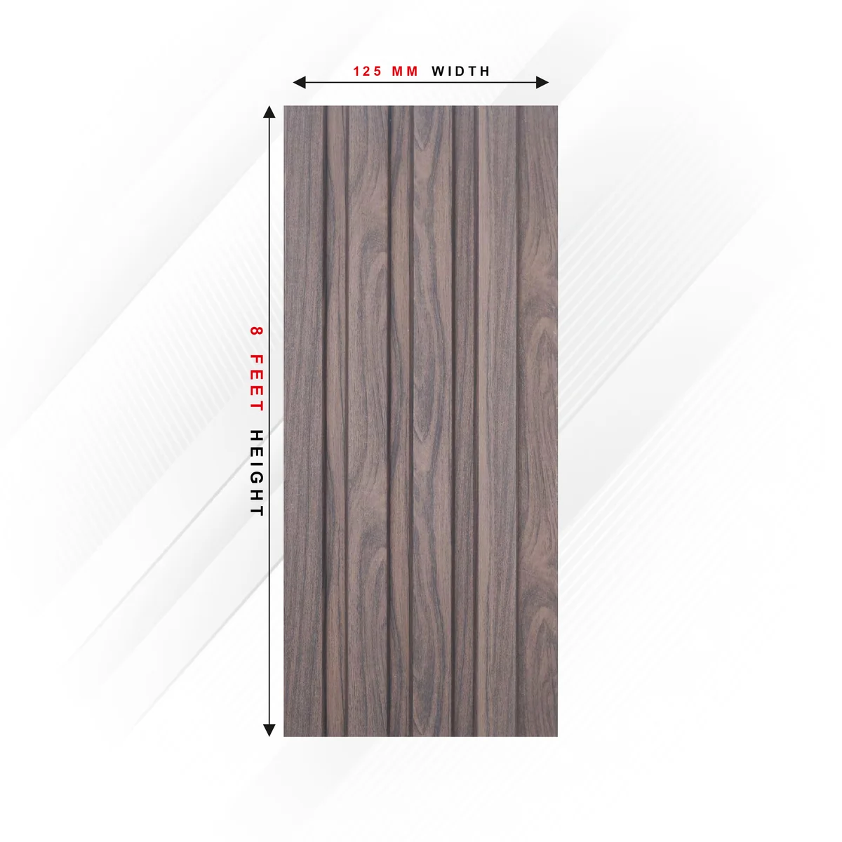 Ciscon PVC Wall Panel Louvers Panel/Planks 8 Feet * 5 Inch - CC 6107