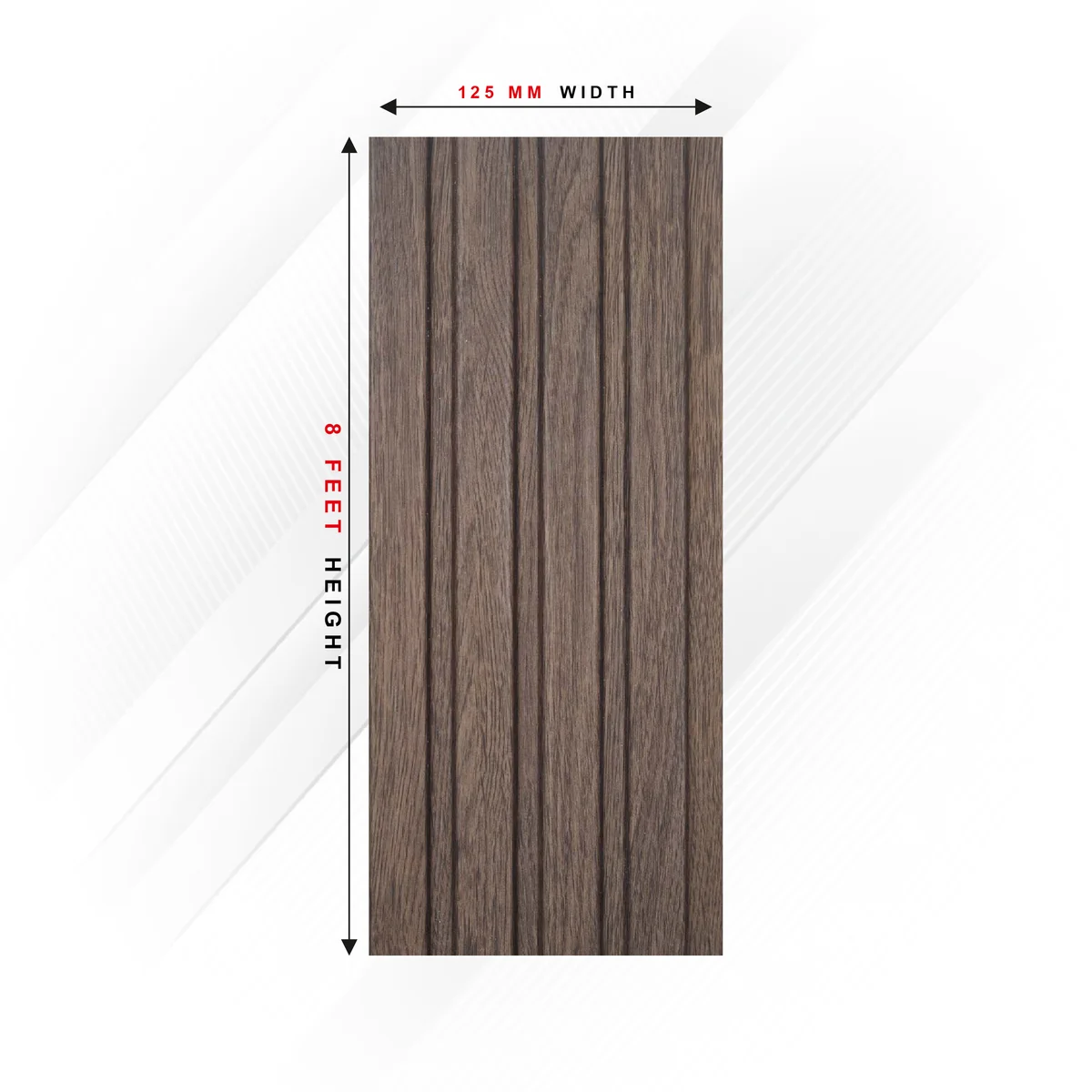 Ciscon PVC Wall Panel (Louvers Panel/Wall Panel/PVC Panel) | 8 feet * 5 inch | CC - 6114