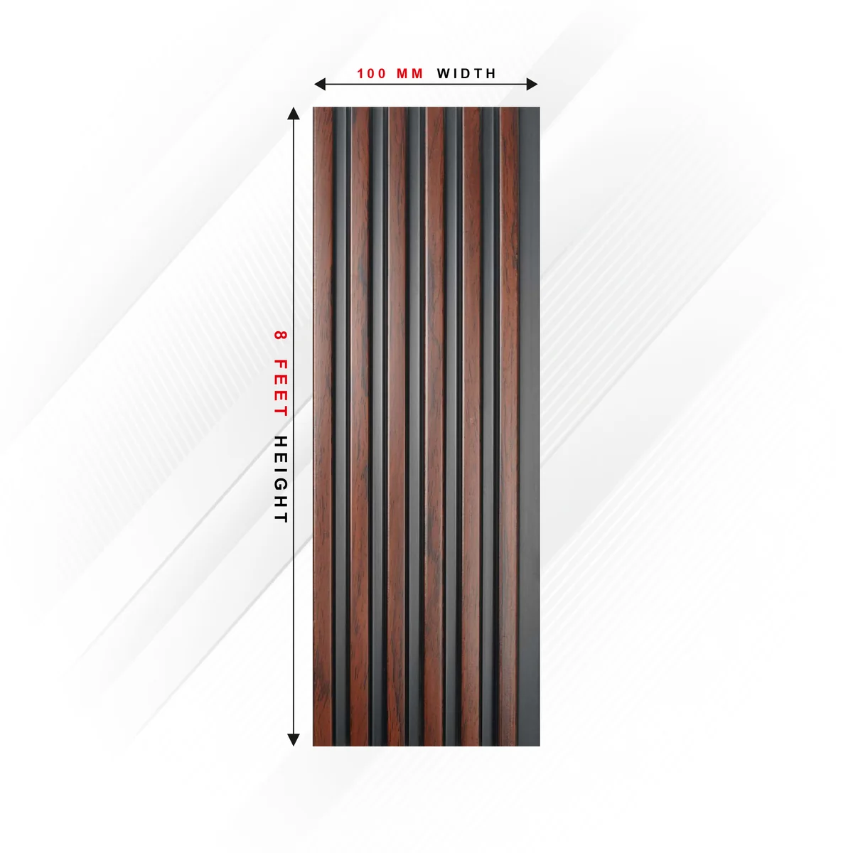 Ciscon PVC Wall Panel Louvers Panel/Planks 8 Feet * 4 Inch - CC 5009