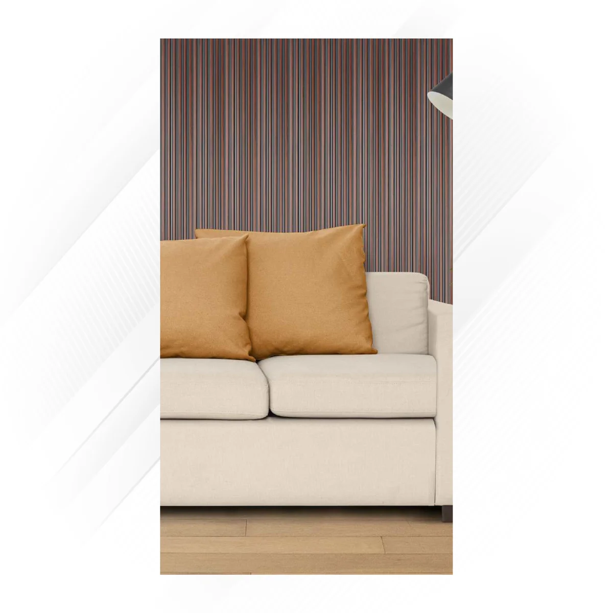 Ciscon PVC Wall Panel Louvers Panel/Planks 8 Feet * 4 Inch - CC 5009