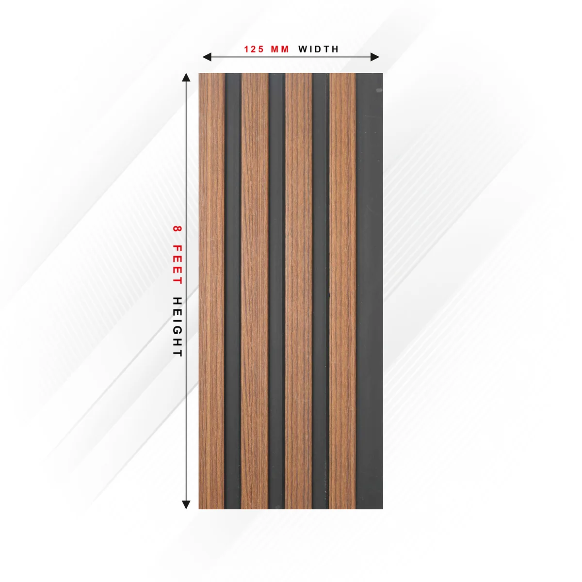 Ciscon PVC Wall Panel Louvers Panel/Planks 8 Feet * 5 Inch - CC 6115
