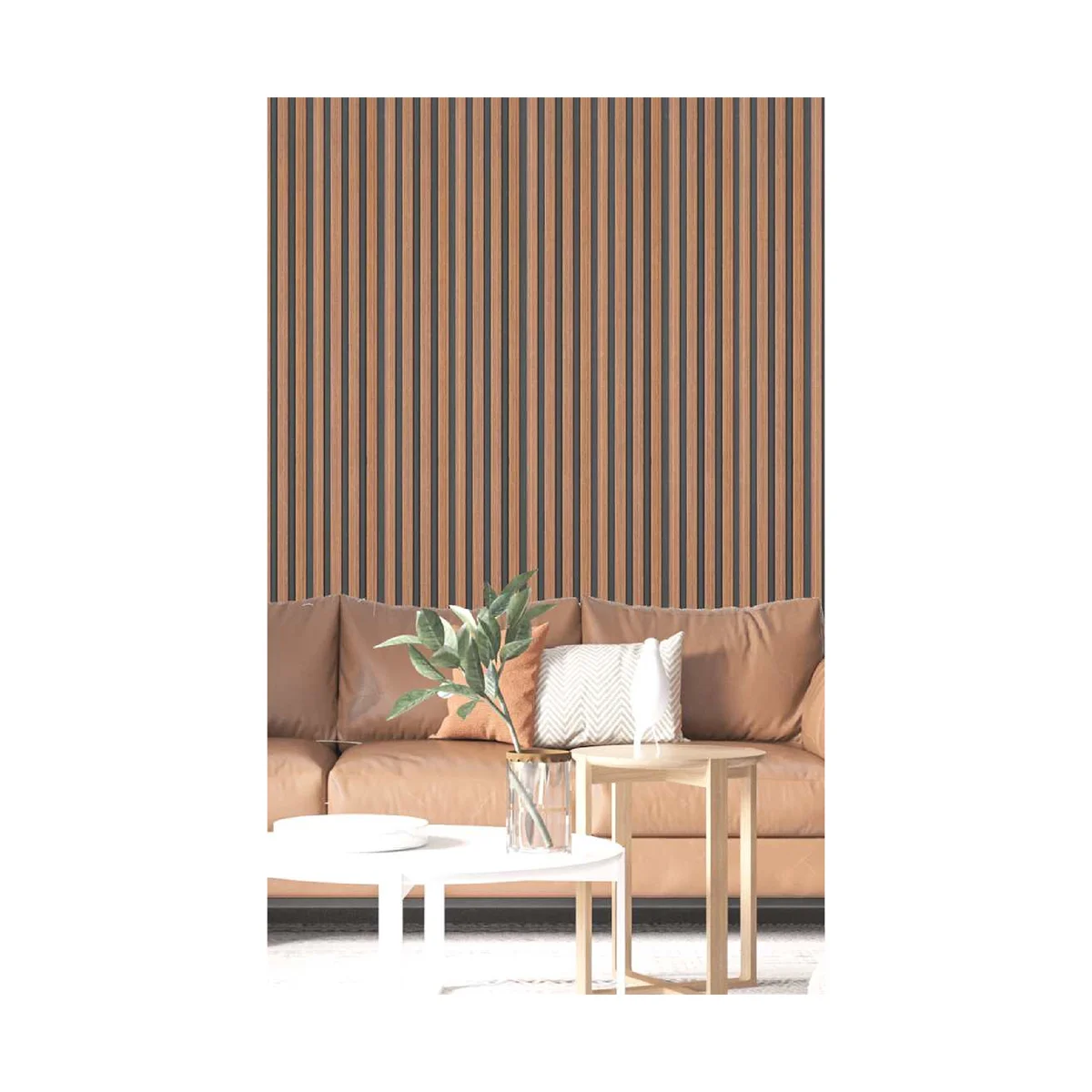 Ciscon PVC Wall Panel Louvers Panel/Planks 8 Feet * 5 Inch - CC 6115