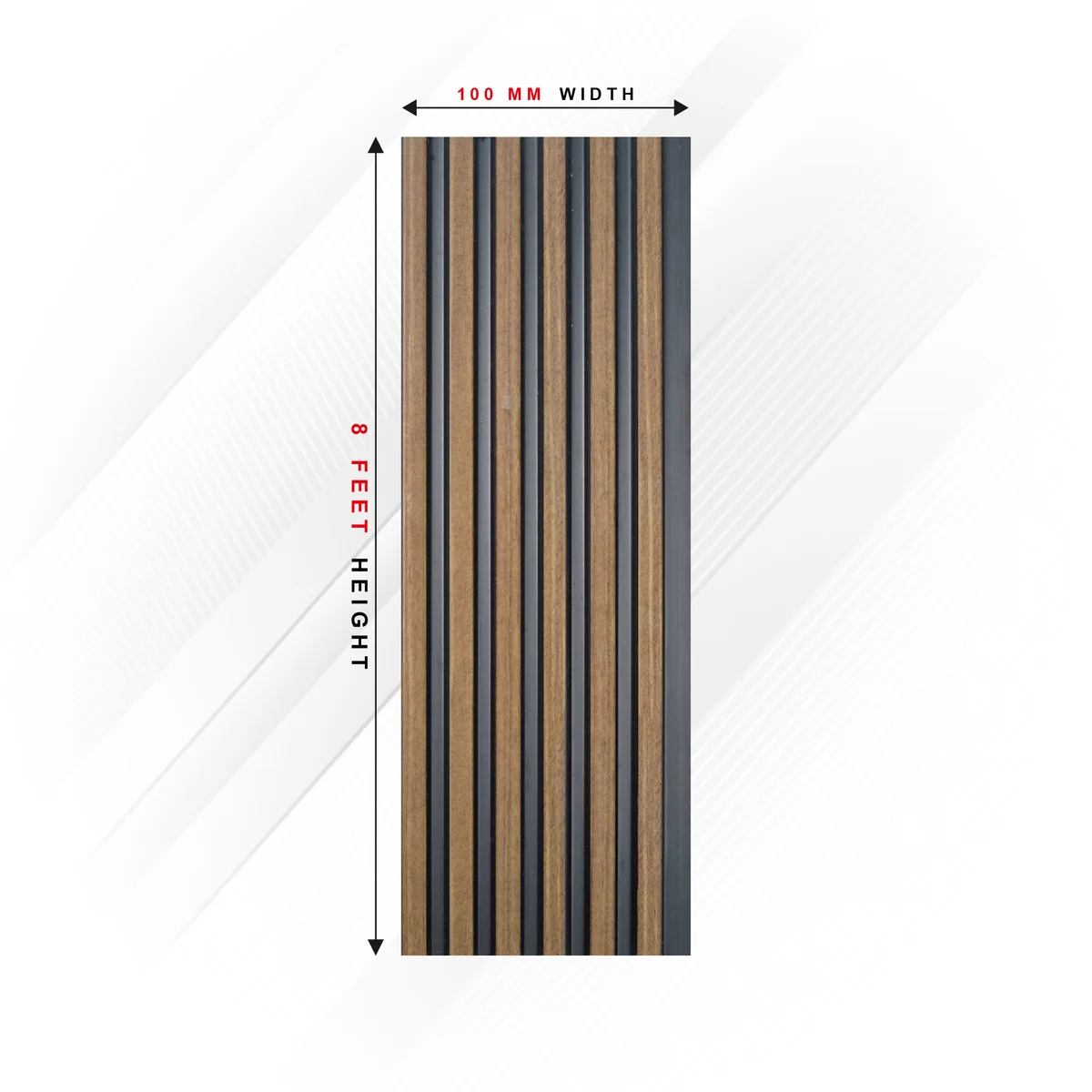 Ciscon PVC Wall Panel Louvers Panel/Planks 8 Feet * 4 Inch - CC 5028